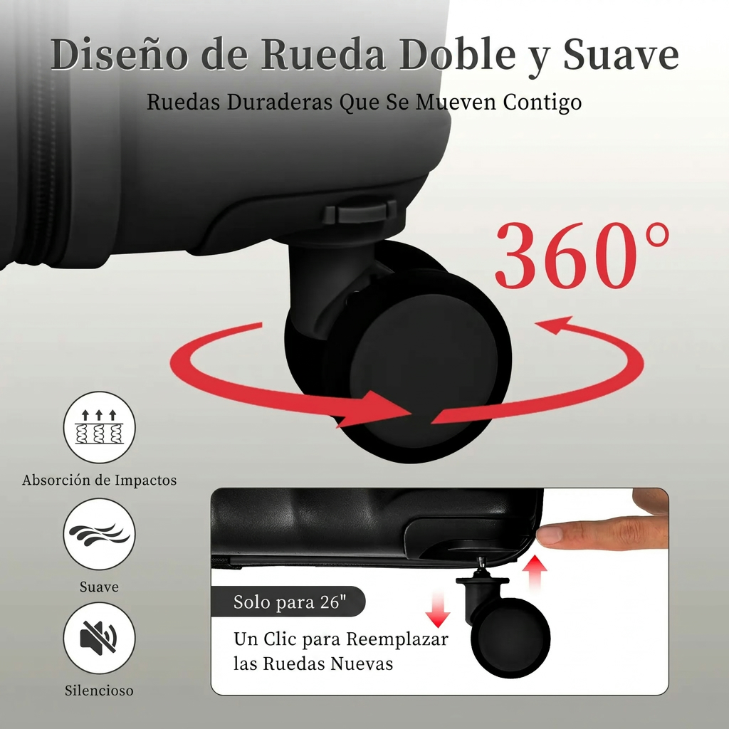 Set de 4 maletas expandibles AAIVV, juego de maletas de viaje de ABS con ruedas dobles giratorias, cerradura TSA, carcasa rígida resistente, tamaños 13/20/26/28 pulgadas, ideal como regalo para la vuelta al cole. - Image 4