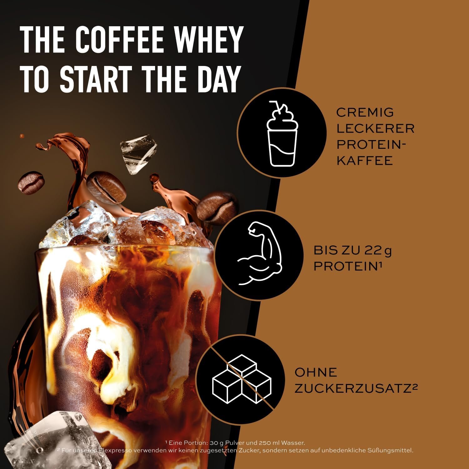 ESN Flexpresso Protein Coffee inkl. Gratis-Shaker – Kaffee, 2 x 908 g, cremiger Protein-Kaffee mit bis zu 22 g Eiweiß pro Portion, Made in Germany - Image 4